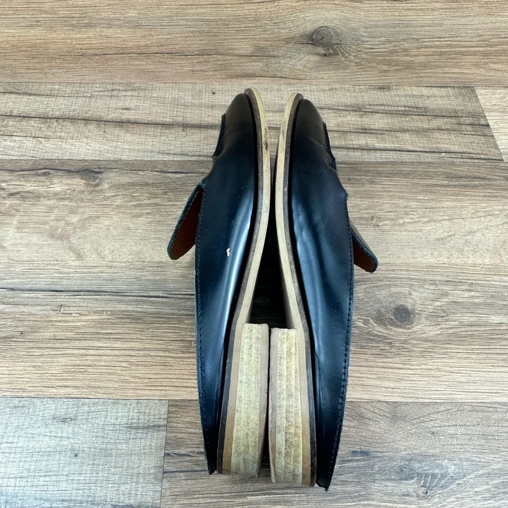 Everlane Modern Loafer Mule Buffed Black 7 Italian Leather Women’s Slip-…